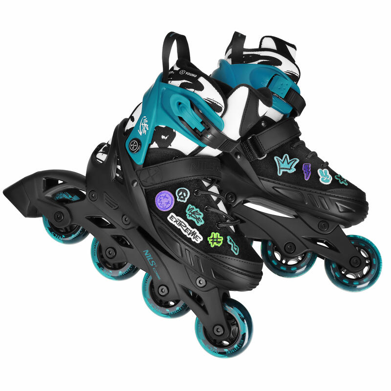 Role pentru copii reglabile pentru patinaj recreativ Vibe Nils Extreme NA2053A