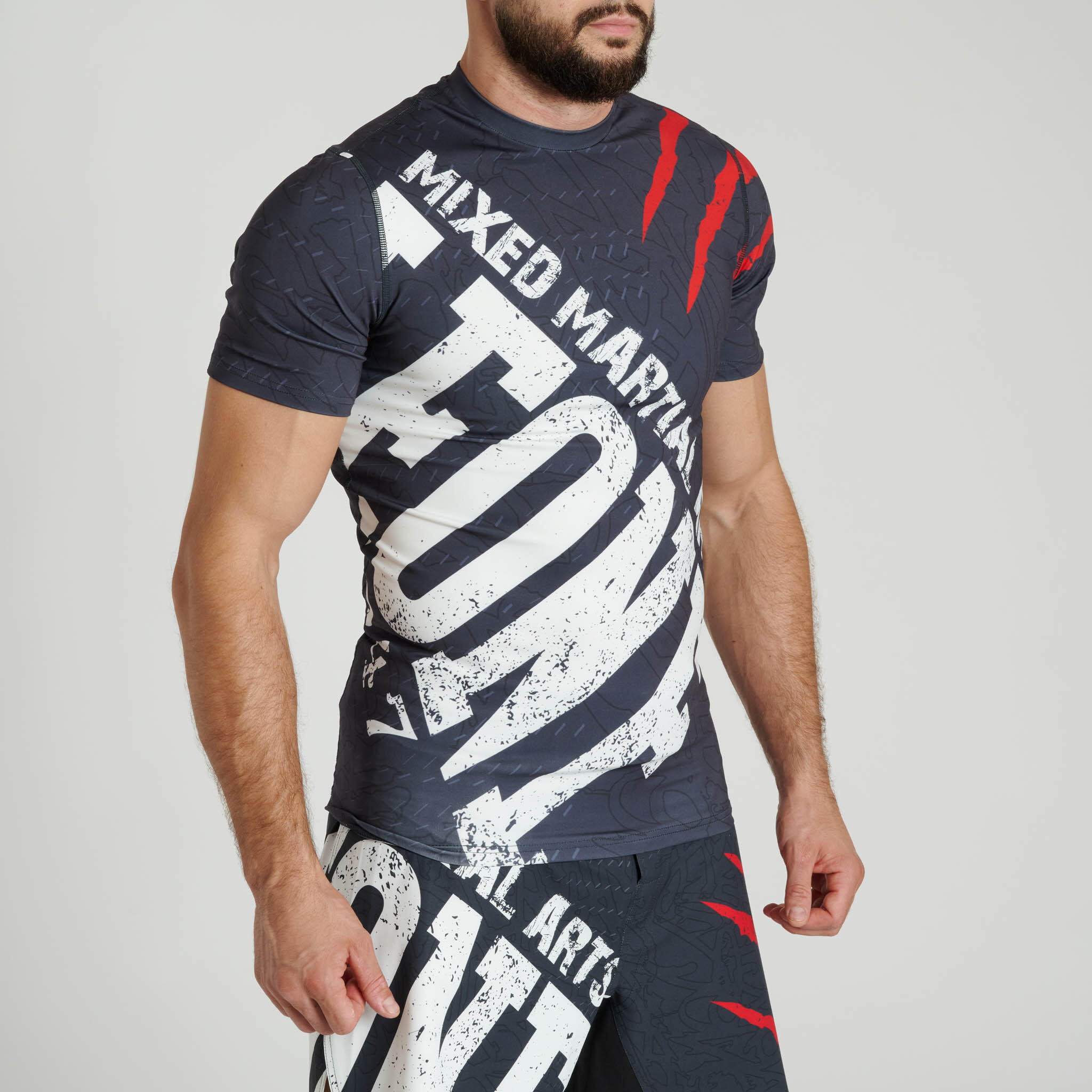 Rashguard manga corta PRIMAL INSTINCT BOLD negro/L 2/3