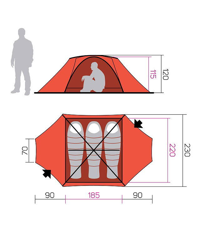 Tent Hannah Covert 3s 2/7