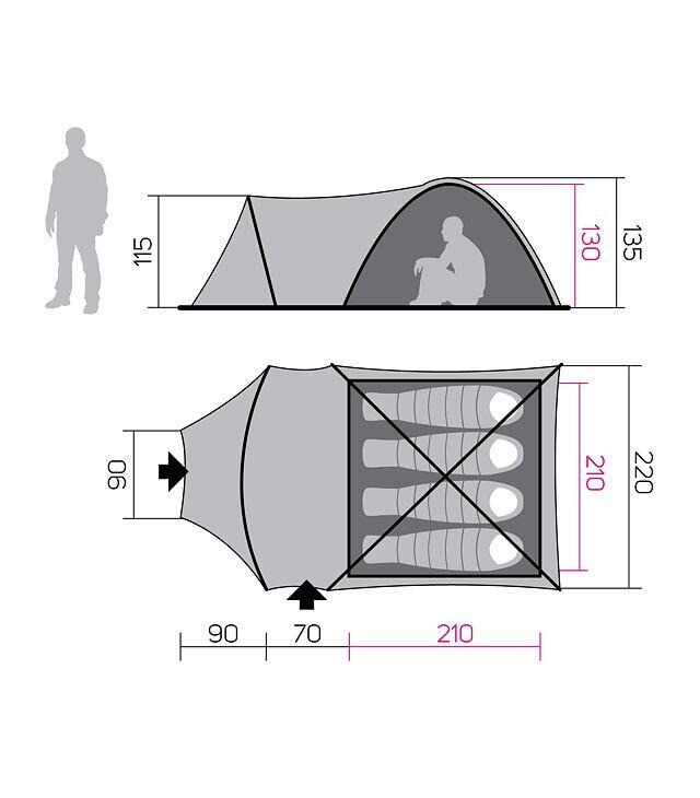 Tenda Hannah Arrant 4 2/7