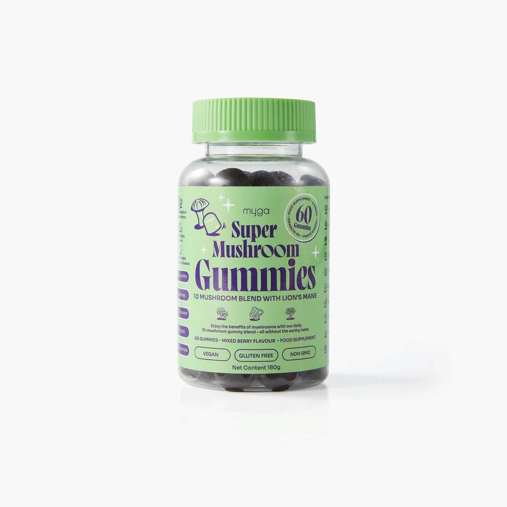 MYGA Želé Myga Super Mushroom 10 extraktů 60 ks borůvkové