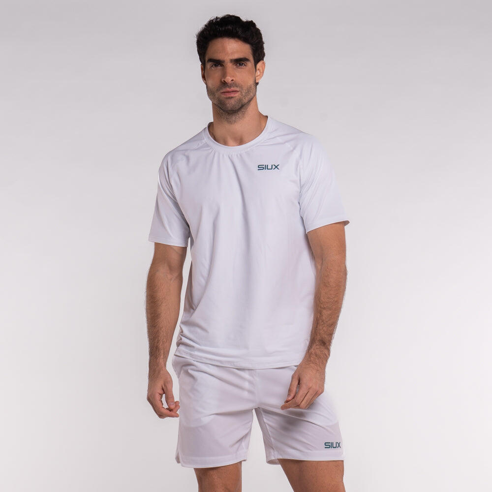 Siux - Maglietta tecnica Silk Padel, taglia S, bianca 2/5
