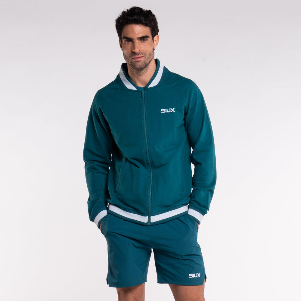 Siux - Giacca sportiva Padel Silk, taglia M, verde 5/5