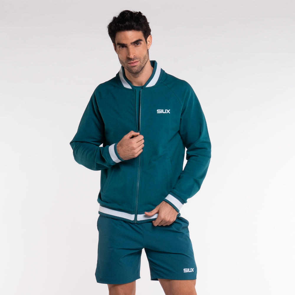 Siux - Giacca sportiva Padel Silk, taglia M, verde 4/5