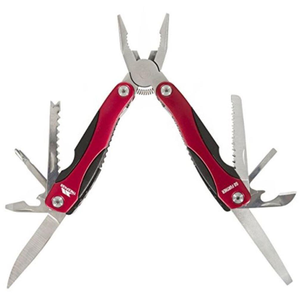 TRESPASS Gazonty Coltellino multifunzione 10 in 1, rosso 6/7