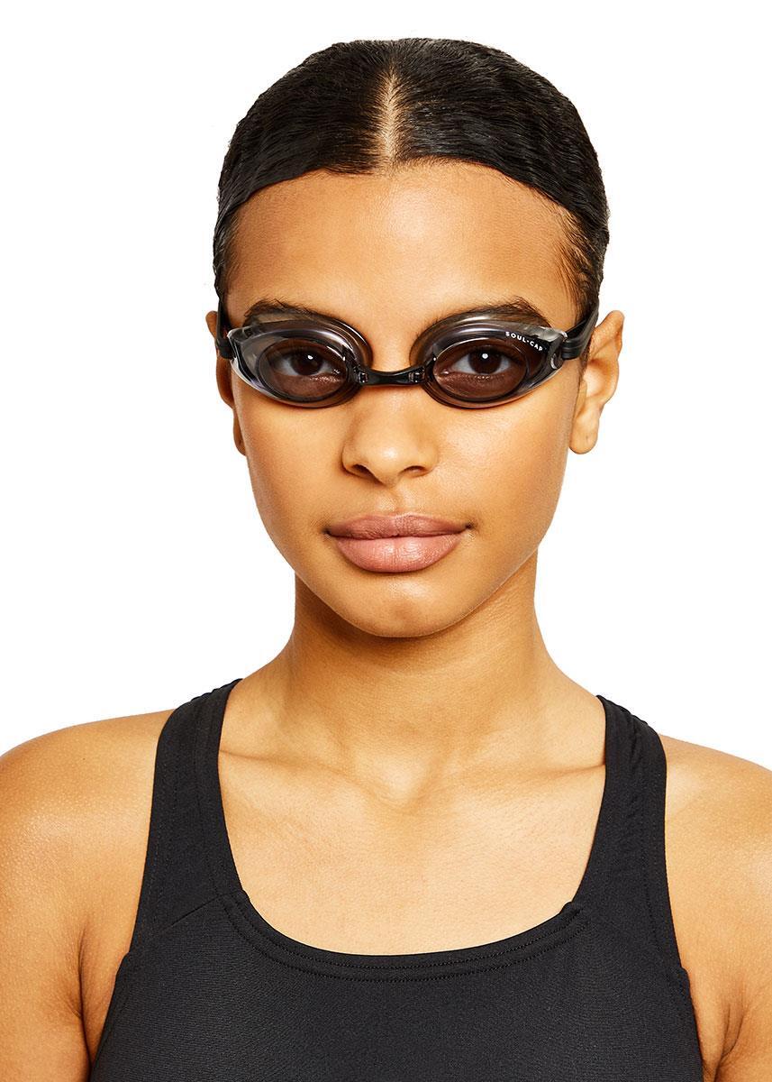 Soul Cap Durack Schwimmbrille – Schwarz, dunkle Gläser 5/6