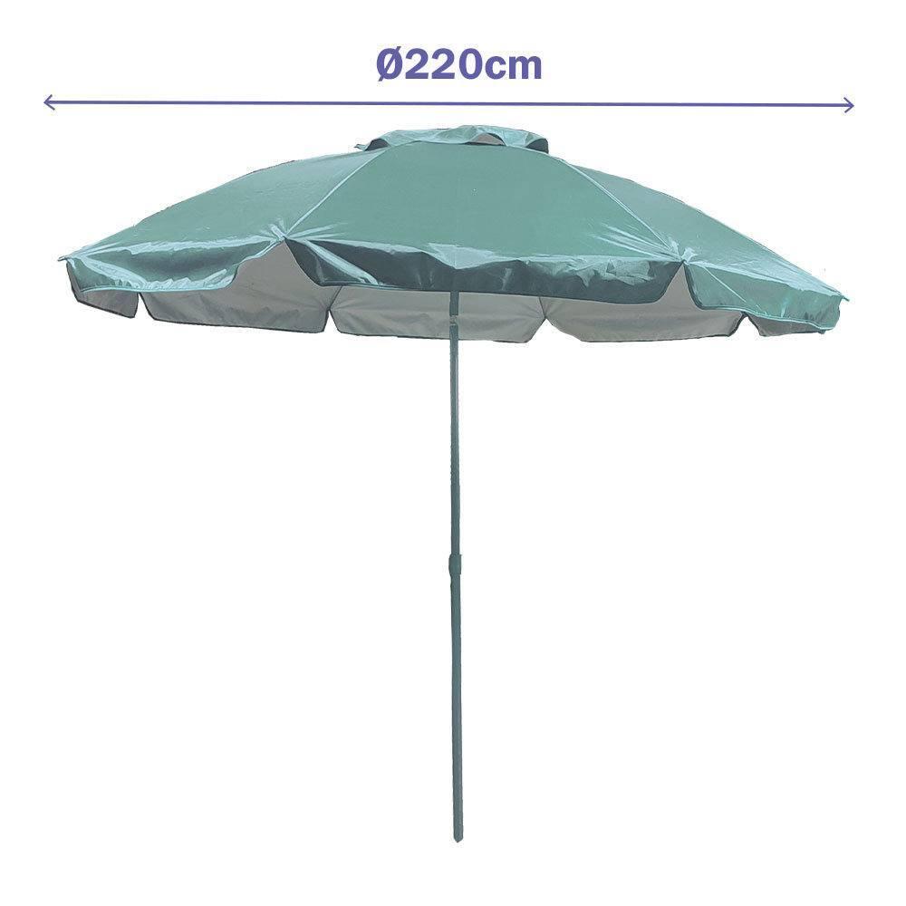 Sombrilla Marbueno Acero 140 cm Plegable y Portátil 2/2
