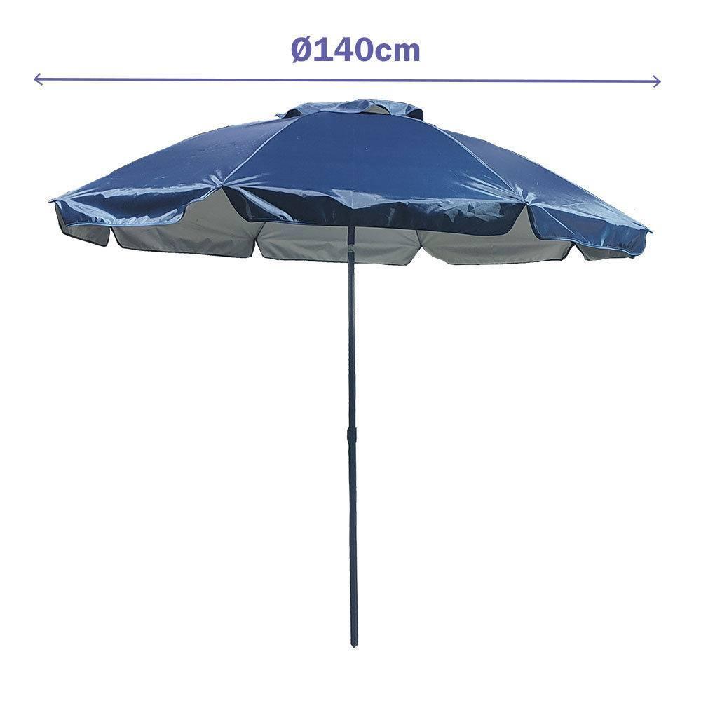 Sombrilla Marbueno 220 cm Plegable para Jardín y Playa 2/2