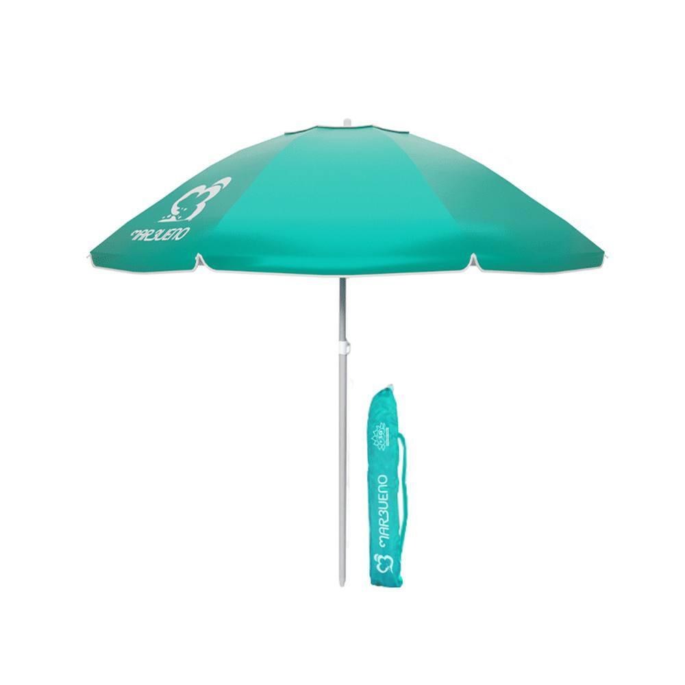 Sombrilla de Nylon y Aluminio 220 cm Verde Claro 2/2