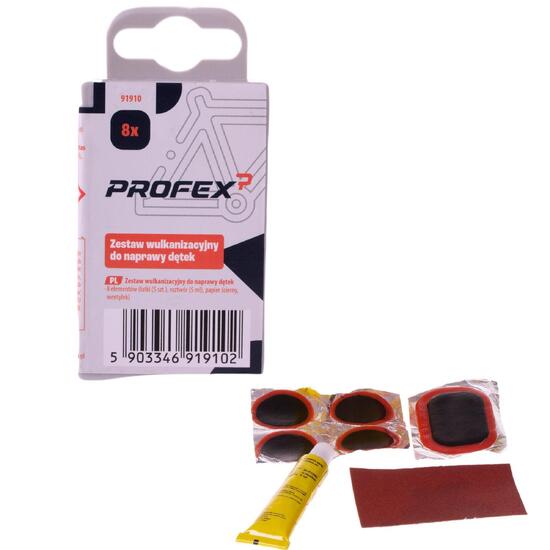 Zestaw naprawczy do dętek rowerowych 8 elementów Profex