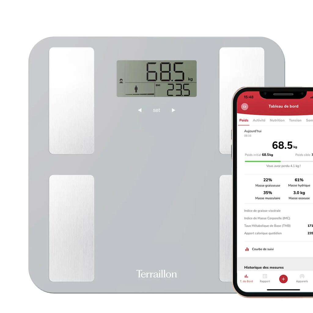 Digital Bathroom Scales Smart Connect Crystal