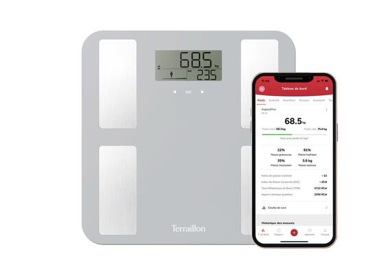 Balance Numérique de Salle de Bain Smart Connect Verre