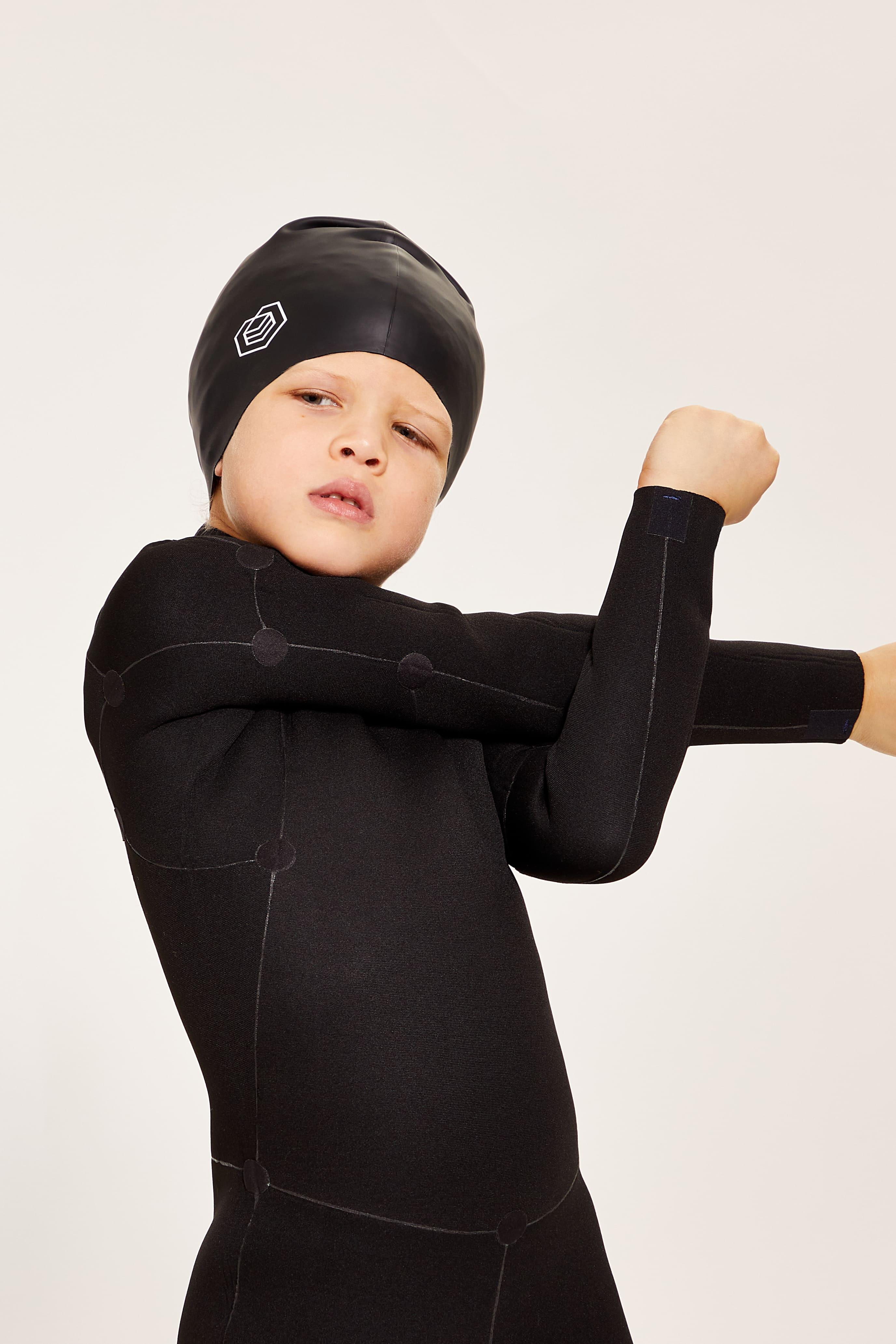 Touca de Natação Infantil Soul Cap Volumosa - Preta 3/7