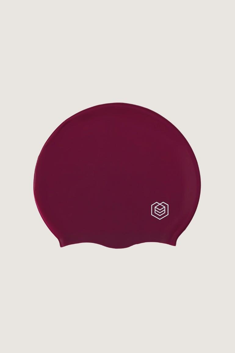 Touca de natação Soul Cap volumosa para adultos - Bordô 6/7