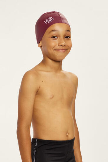 Soul Cap Kids Regular Badekappe - Burgunderrot