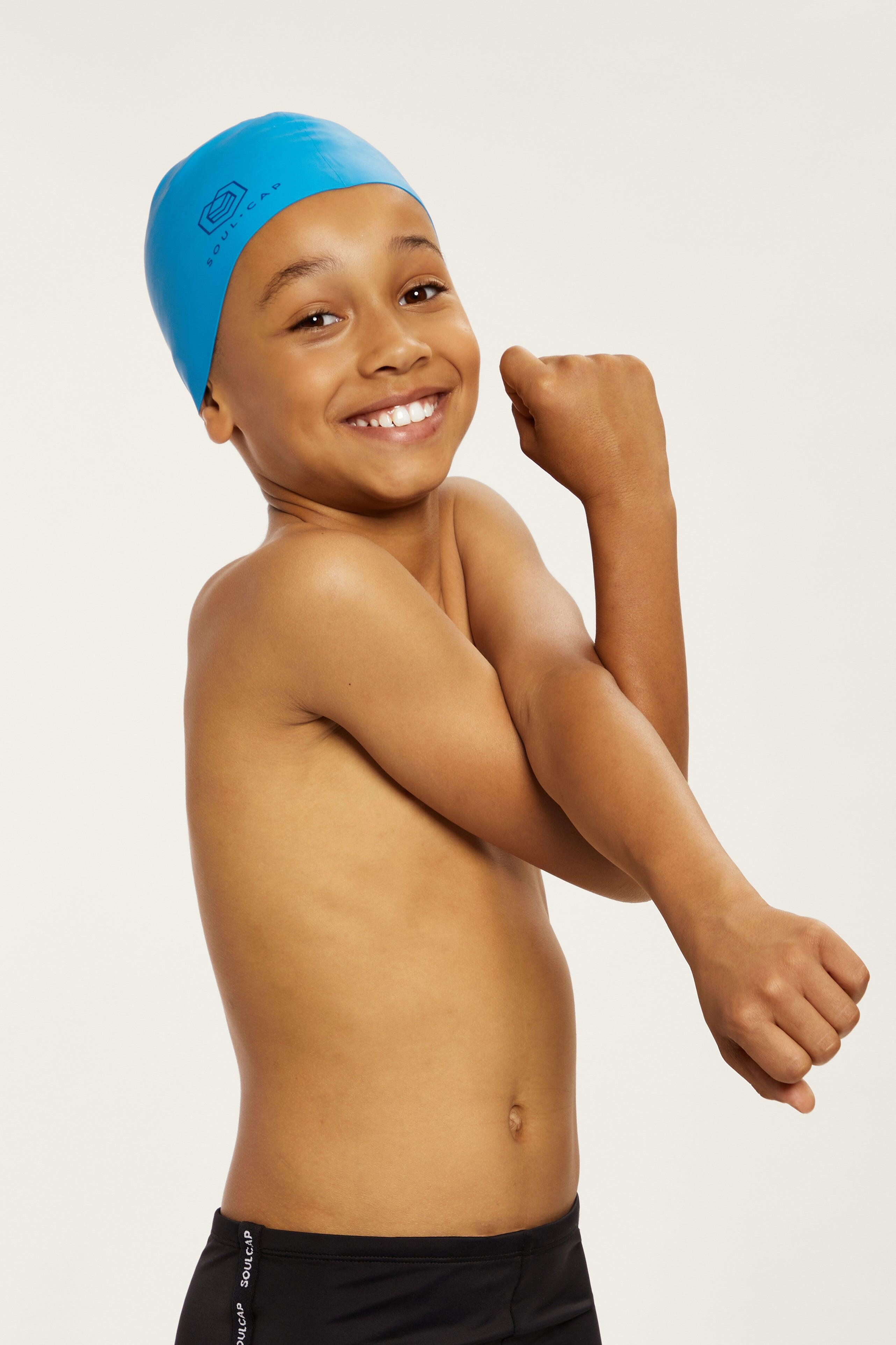 Cuffia da Nuoto Bambino Soul Caps Regular - Blu Medio 4/7