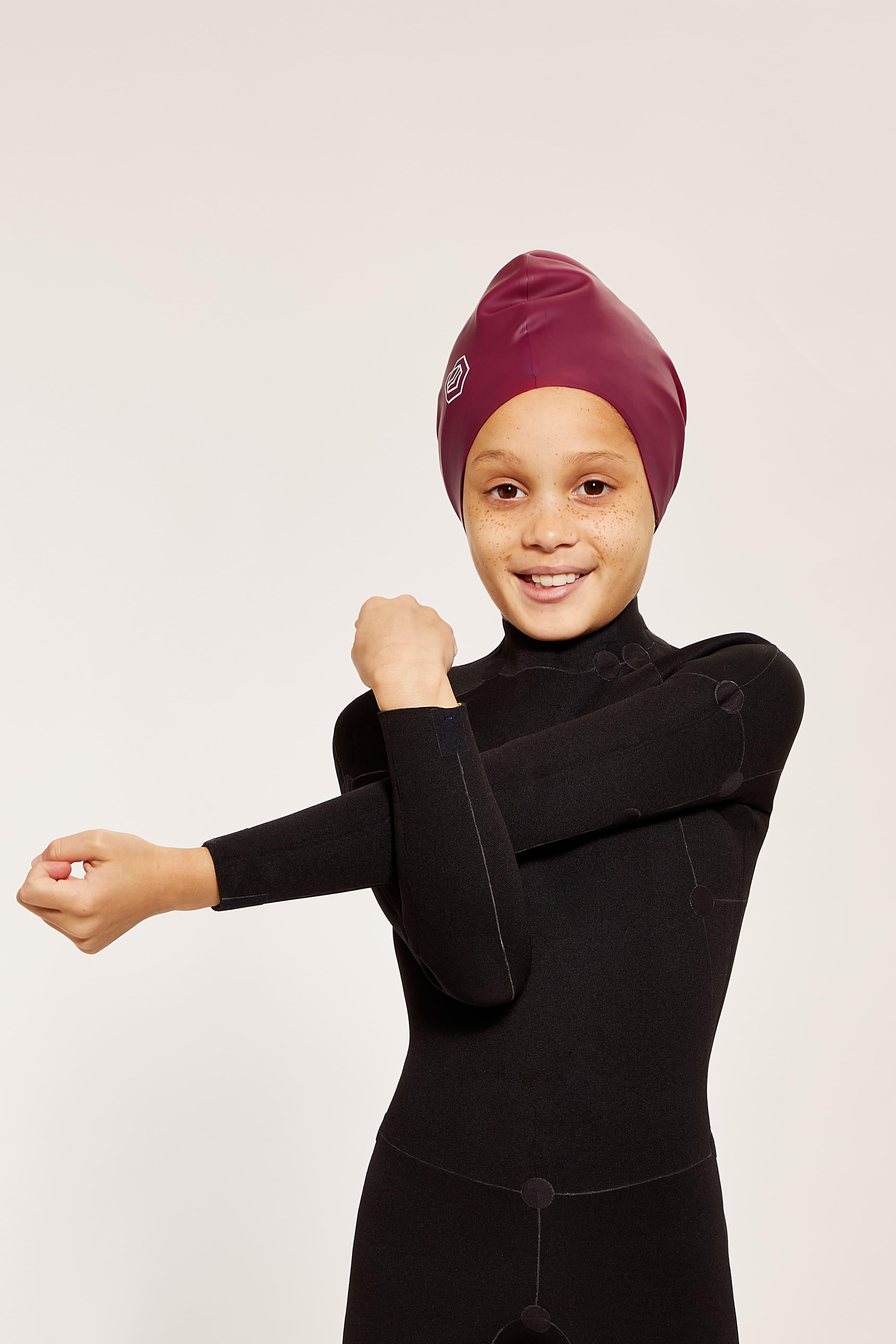 Soul Cap Kids Voluminous Zwemcap - Premium Silicone - Bordeaux 3/7