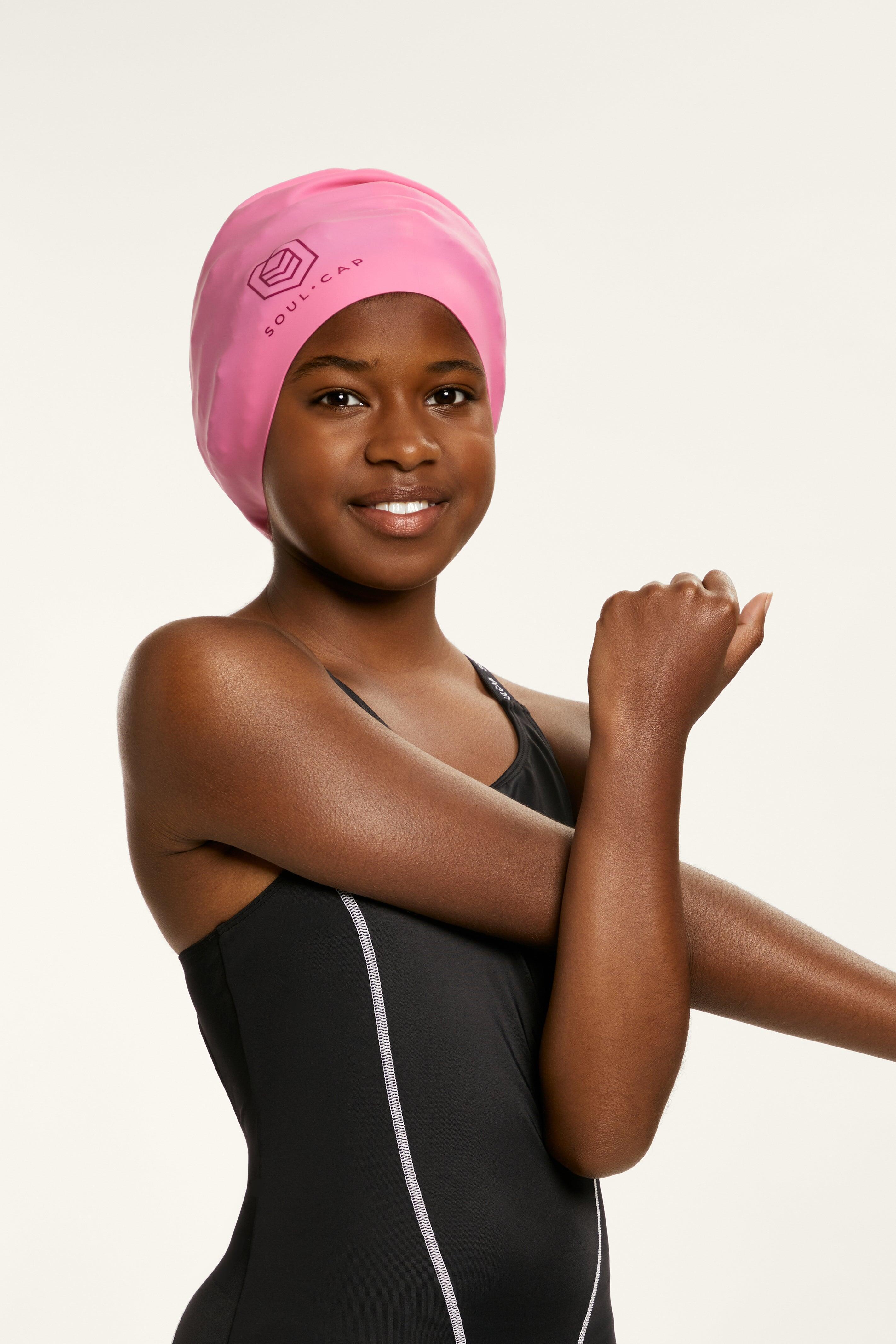 Bonnet de bain Soul Cap volumineux enfant taille unique rose 3/7