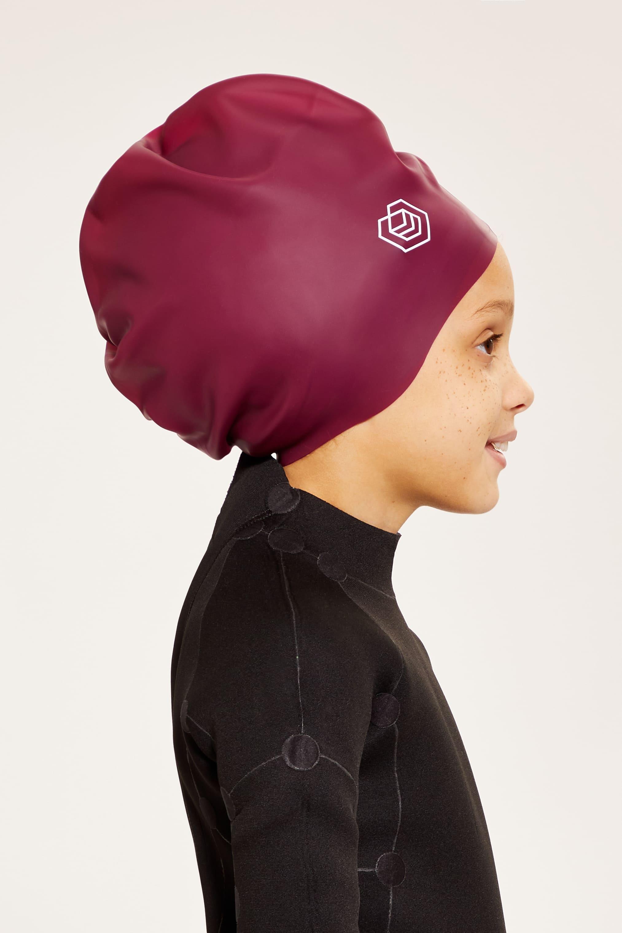 Soul Cap Kids Voluminous Zwemcap - Premium Silicone - Bordeaux 4/7