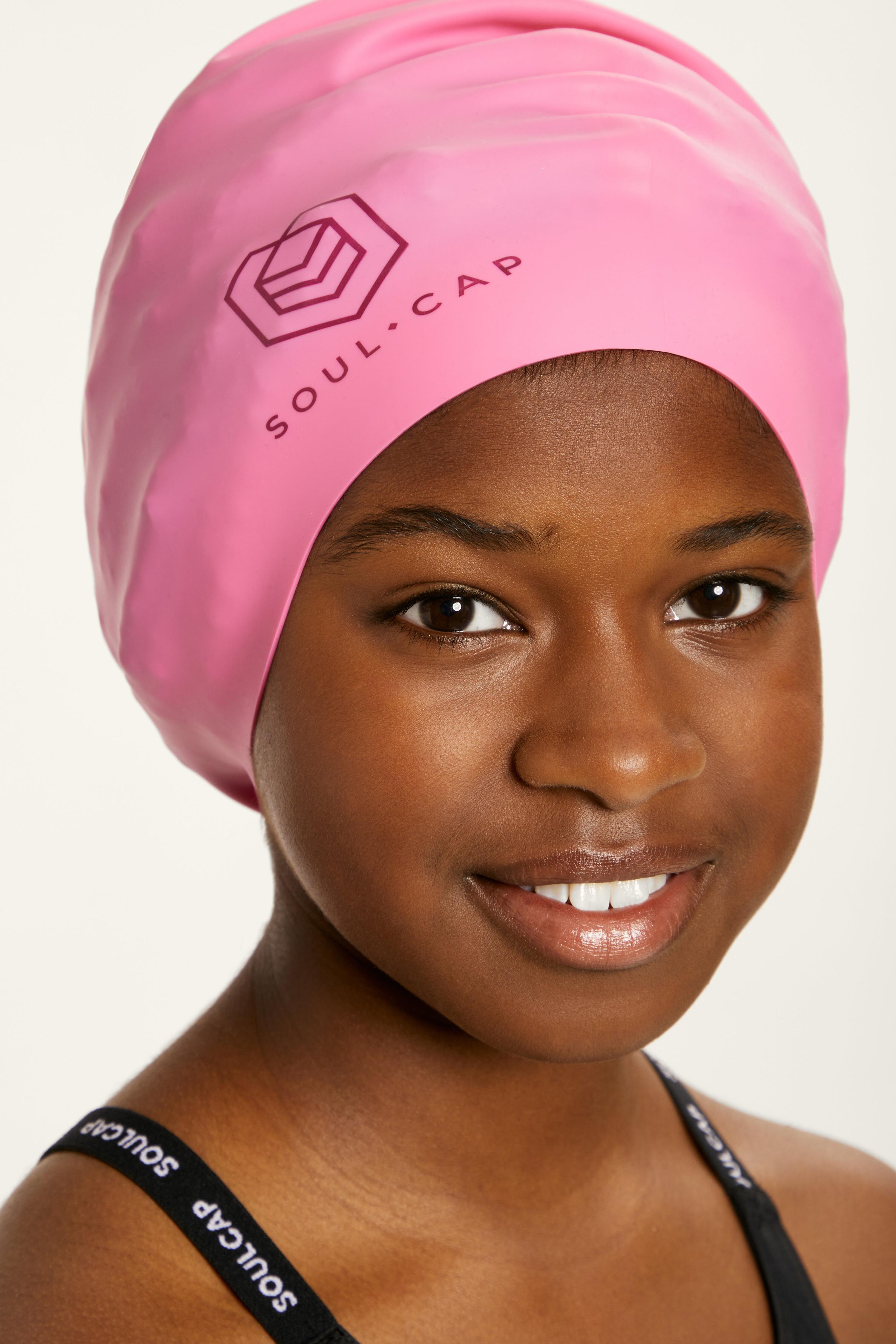 Bonnet de bain Soul Cap volumineux enfant taille unique rose 4/7