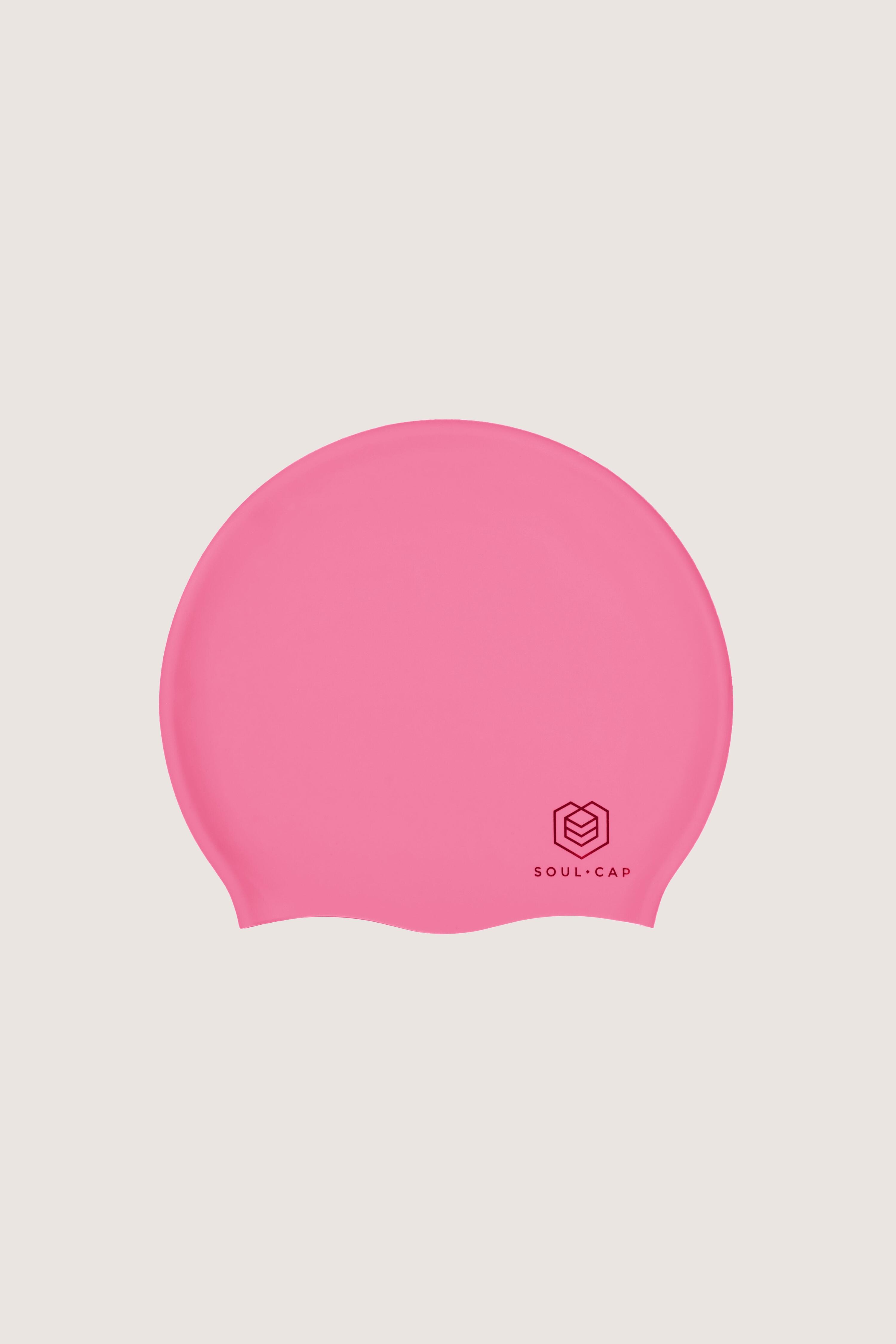 Touca de natação infantil Soul Caps Volumosa - Rosa - Tamanho único 6/7