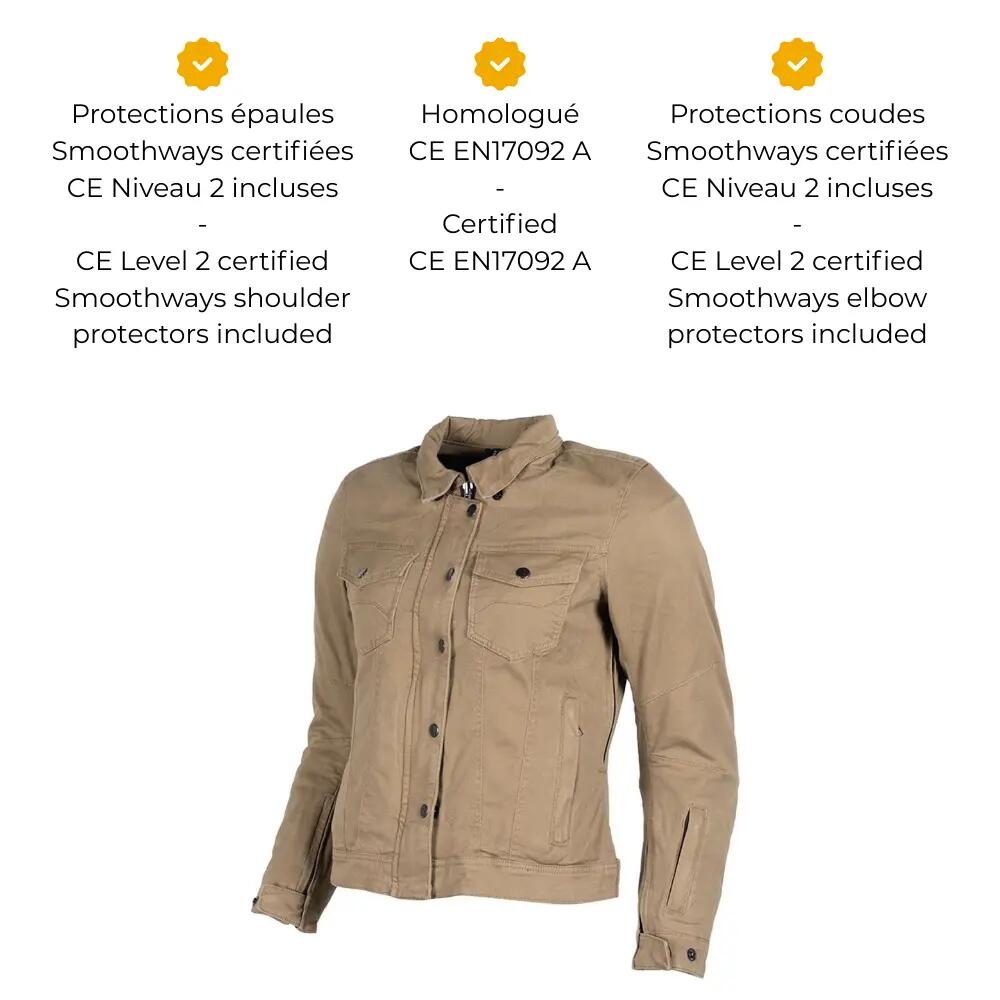 Blouson moto femme certifié | NAZAIRE LADY 5/7
