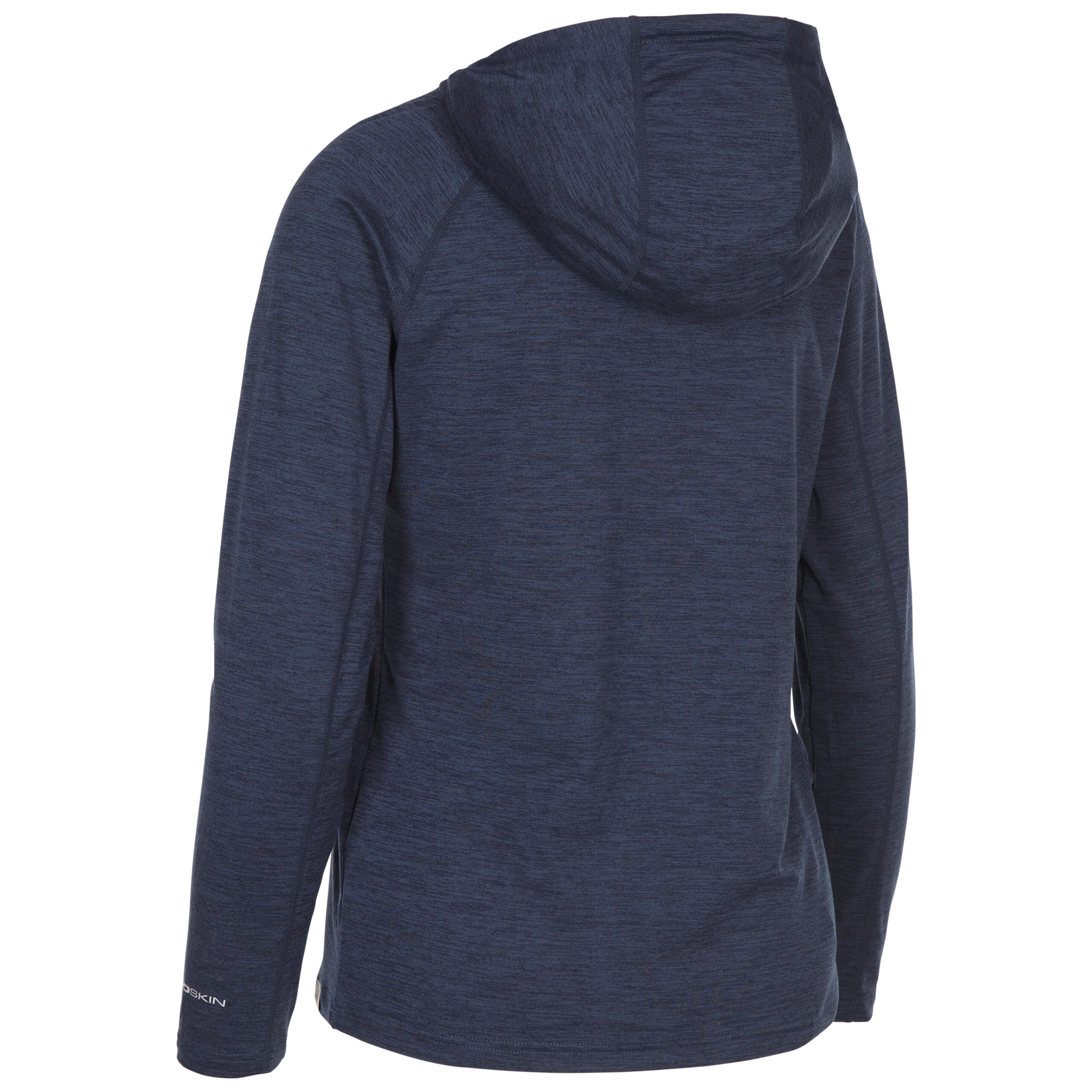 Trespass Hattie - Sudadera con capucha activa para mujer Azul marino jaspeado 2/2