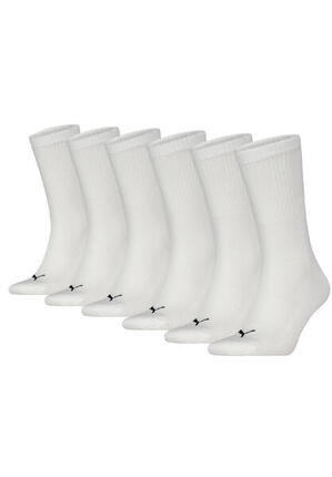 PUMA Unisex Crew-Socken Unisex für Damen Herren Tennissocken 6-er Pack