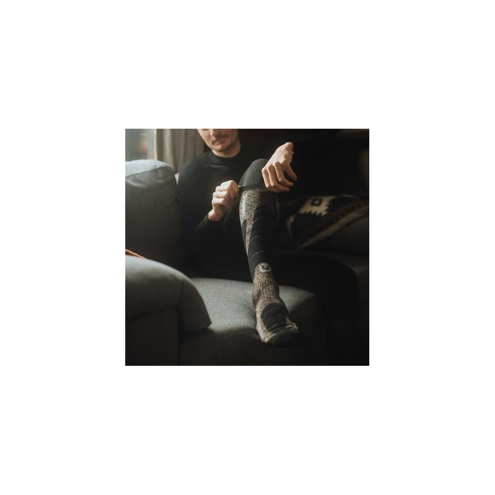 Chaussettes de ski chaudes en laine mérinos - Ski Merino Reflector Unisex 5/6
