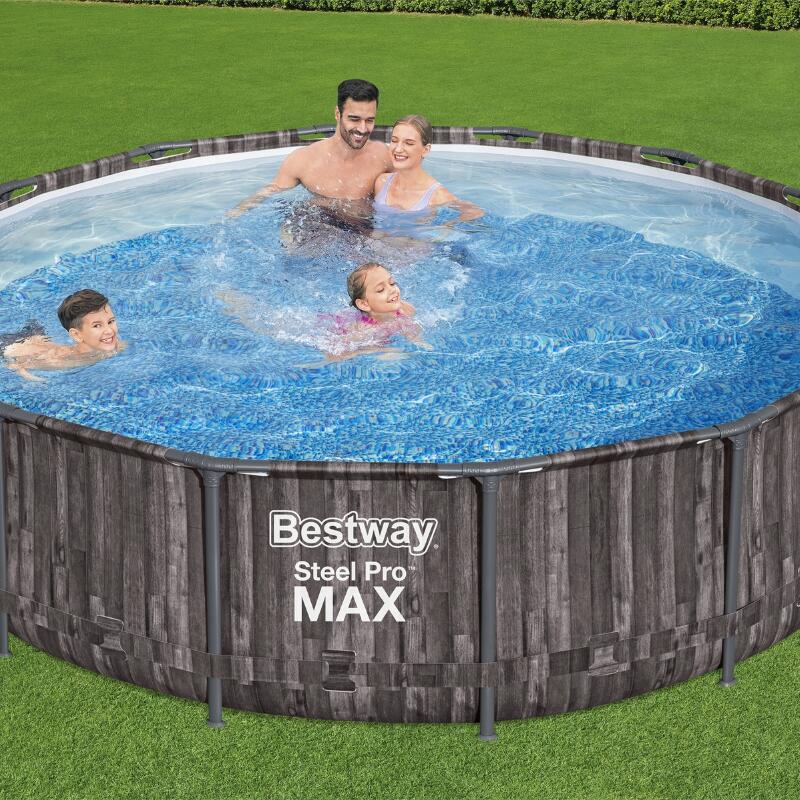 Piscina nuoto Tubular Bestway Steel Pro Max, Light Orange 7/7