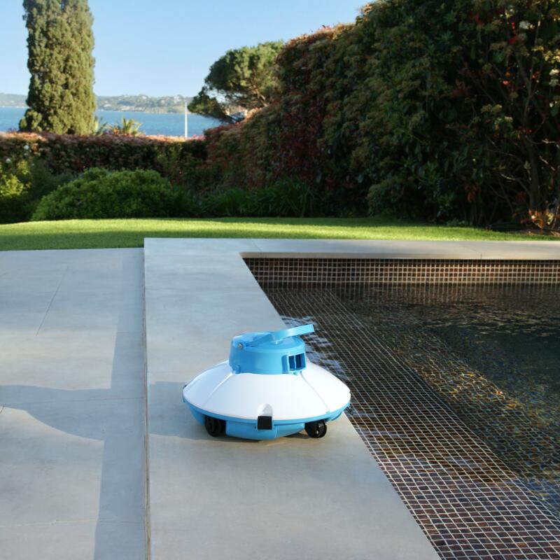 Bestway Robot piscine sans fil Frisbee bleu nettoyage fond plat 15 m² max 6/6