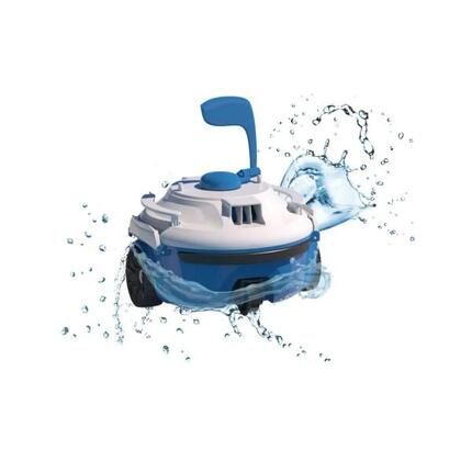 Bestway Robot piscine sans fil Guppy bleu nettoyage fond plat 10 m² max