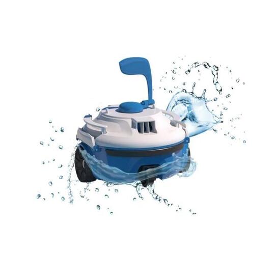 Bestway Robot piscine sans fil Guppy bleu nettoyage fond plat 10 m² max