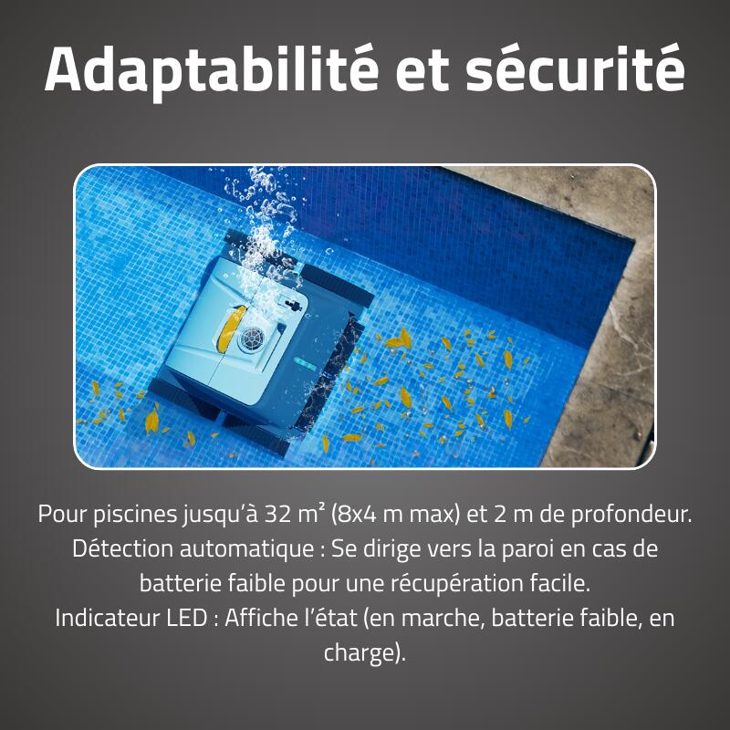 Bestway Robot piscine autonome Ruby - nettoyage fond et parois - 8x4 m max 4/7