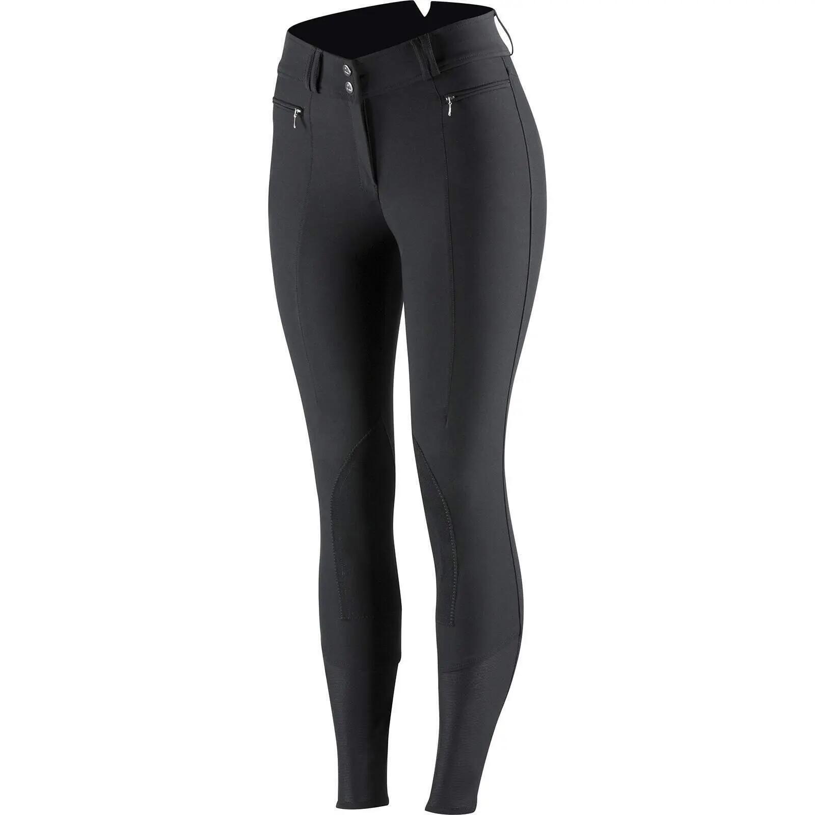 Pantaloni da equitazione da donna in pelle leggera ed elasticizzata Horze Angeli 1/2