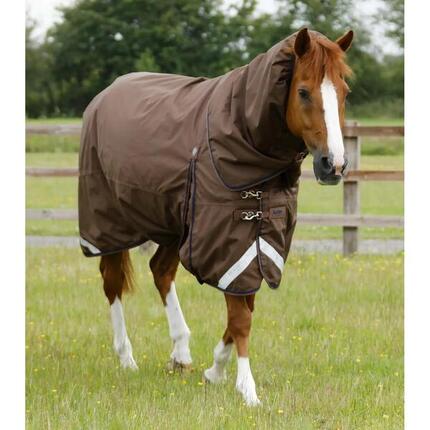 Couverture d'extérieur imperméable pour cheval avec couvre-cou Premier Equine Bu