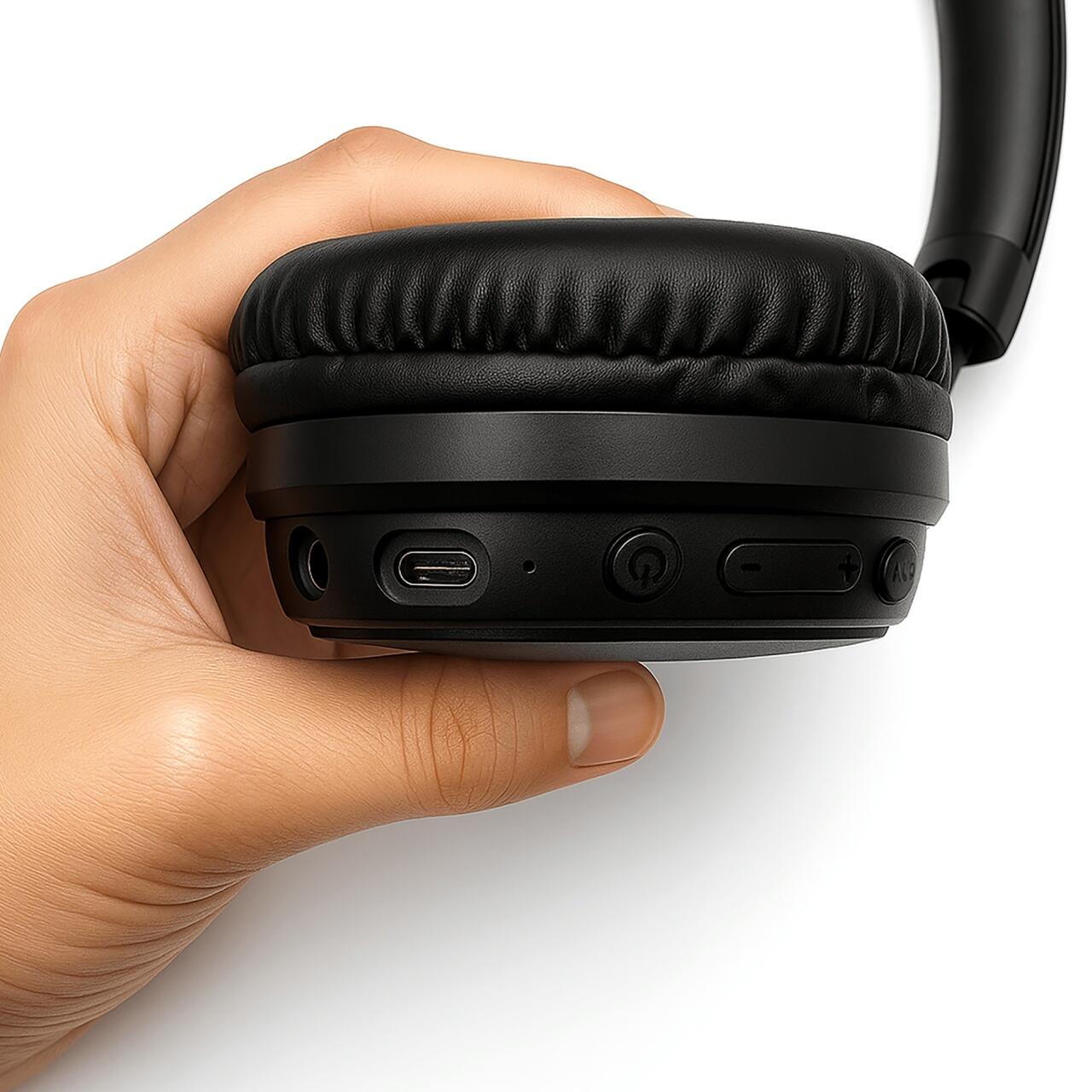 Słuchawki bezprzewodowe nauszne MT3611 BT 5.3 USB-C aktywne wyciszanie 2/6