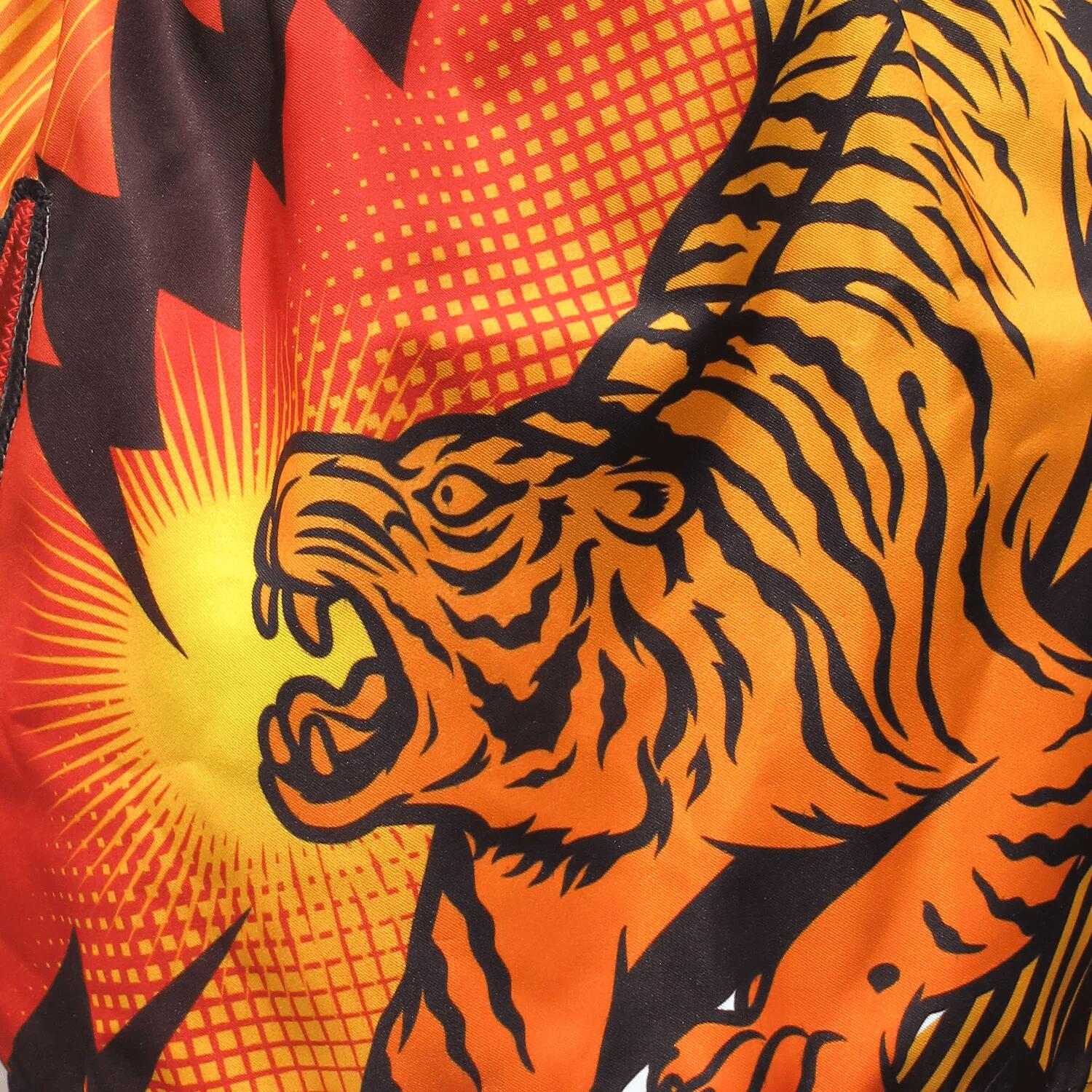 Spodenki treningowe TUFF Orange With Black Thunderbolt & Double Tiger 5/6