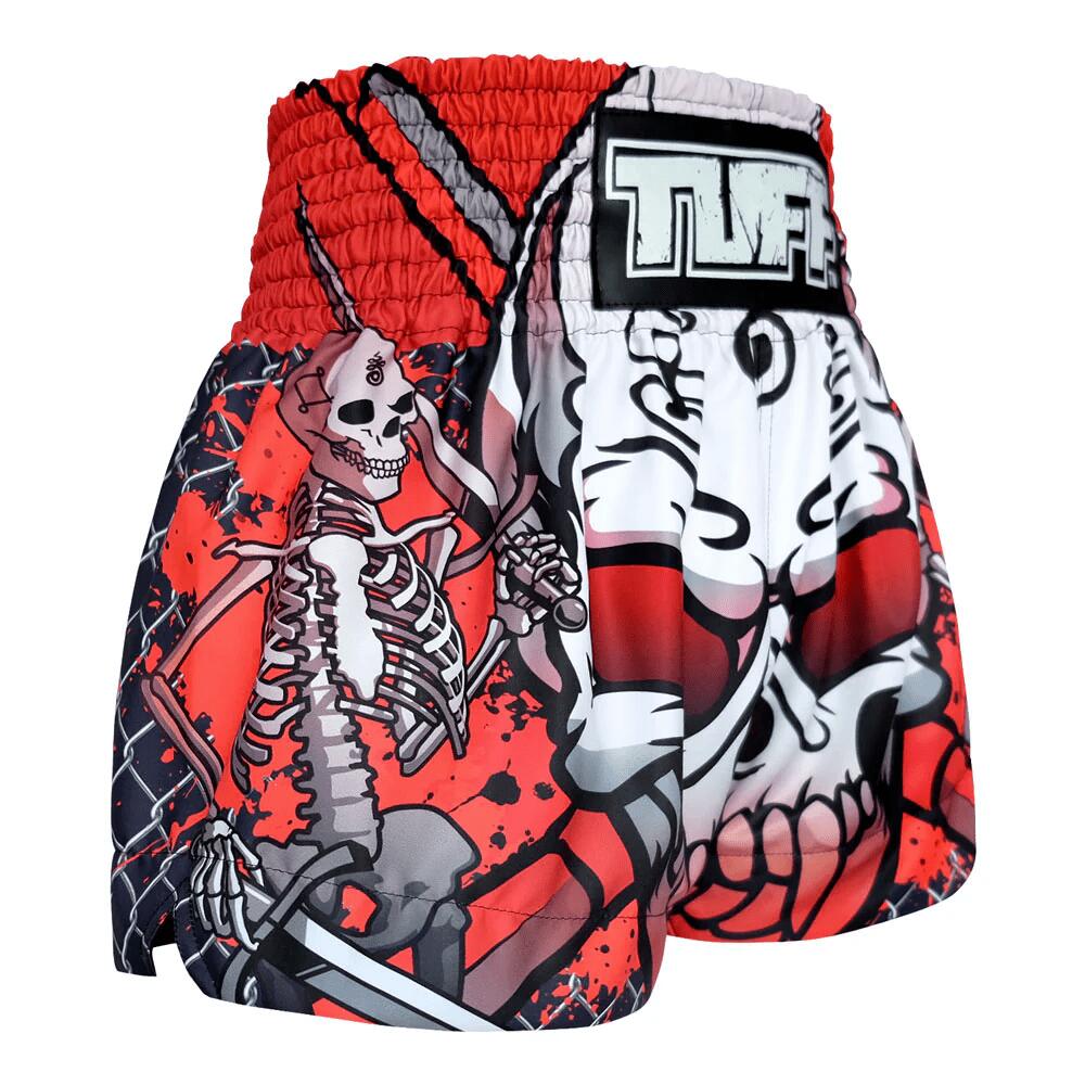 Spodenki treningowe TUFF Black Double Skeleton With Devil Skull 2/6