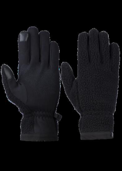 Trespass Ainslee Unisex Handschuhe Sherpa-Fleece Schwarz
