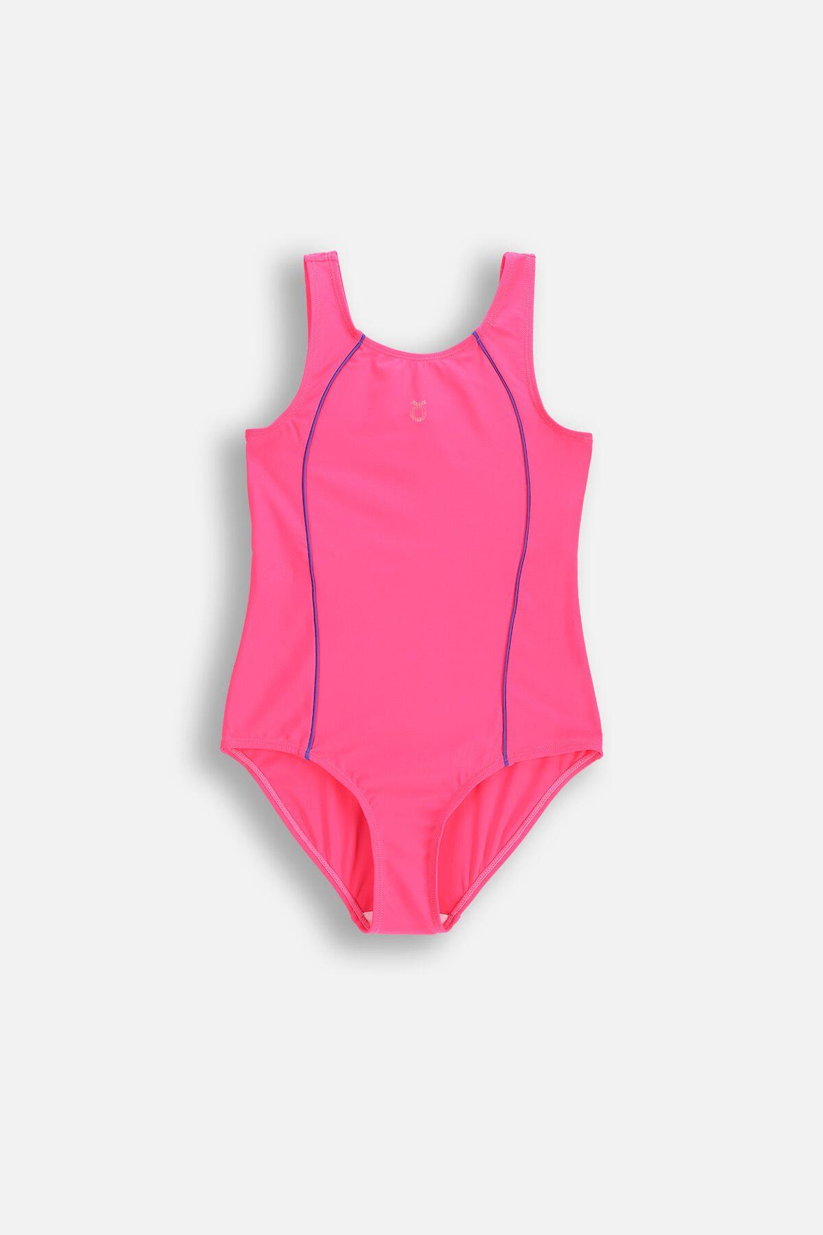 Mädchen Badeanzug Surfen  WL6 Rosa 1/5