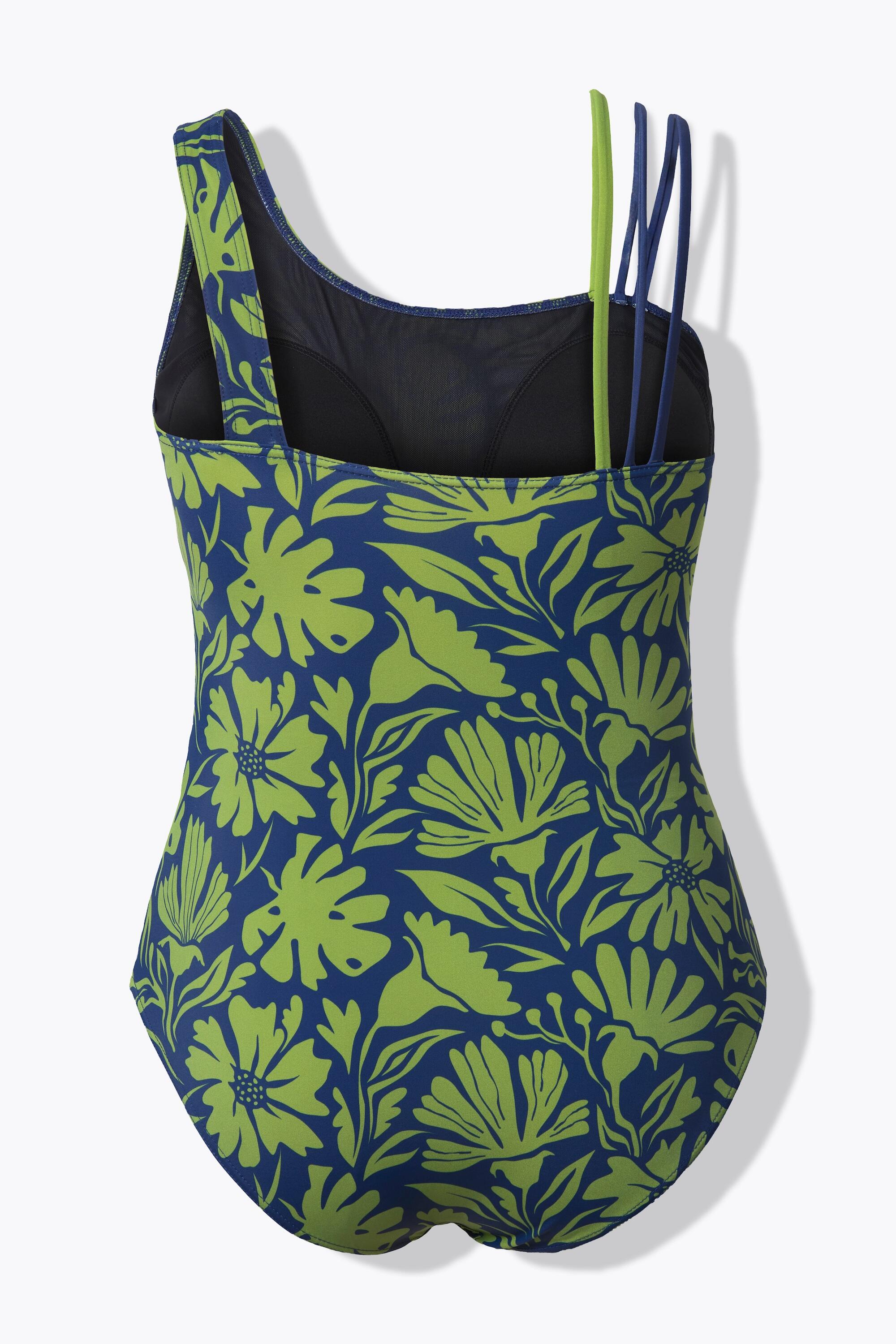 Femme Maillot de bain à fleurs avec bonnets souples et décolleté rond 7/7
