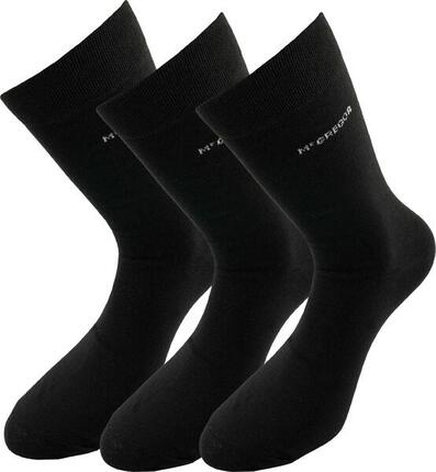 McGregor Socken 3-Pack Black 39-42: Baumwolle & Komfort