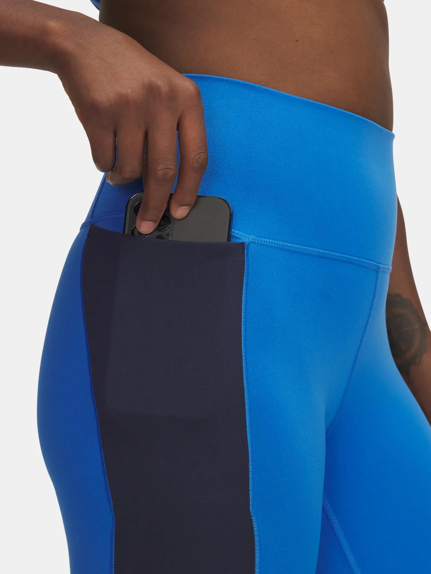 Női leggings Under Armour Meridian Colorblock Ankle Lg-BLU 3/4