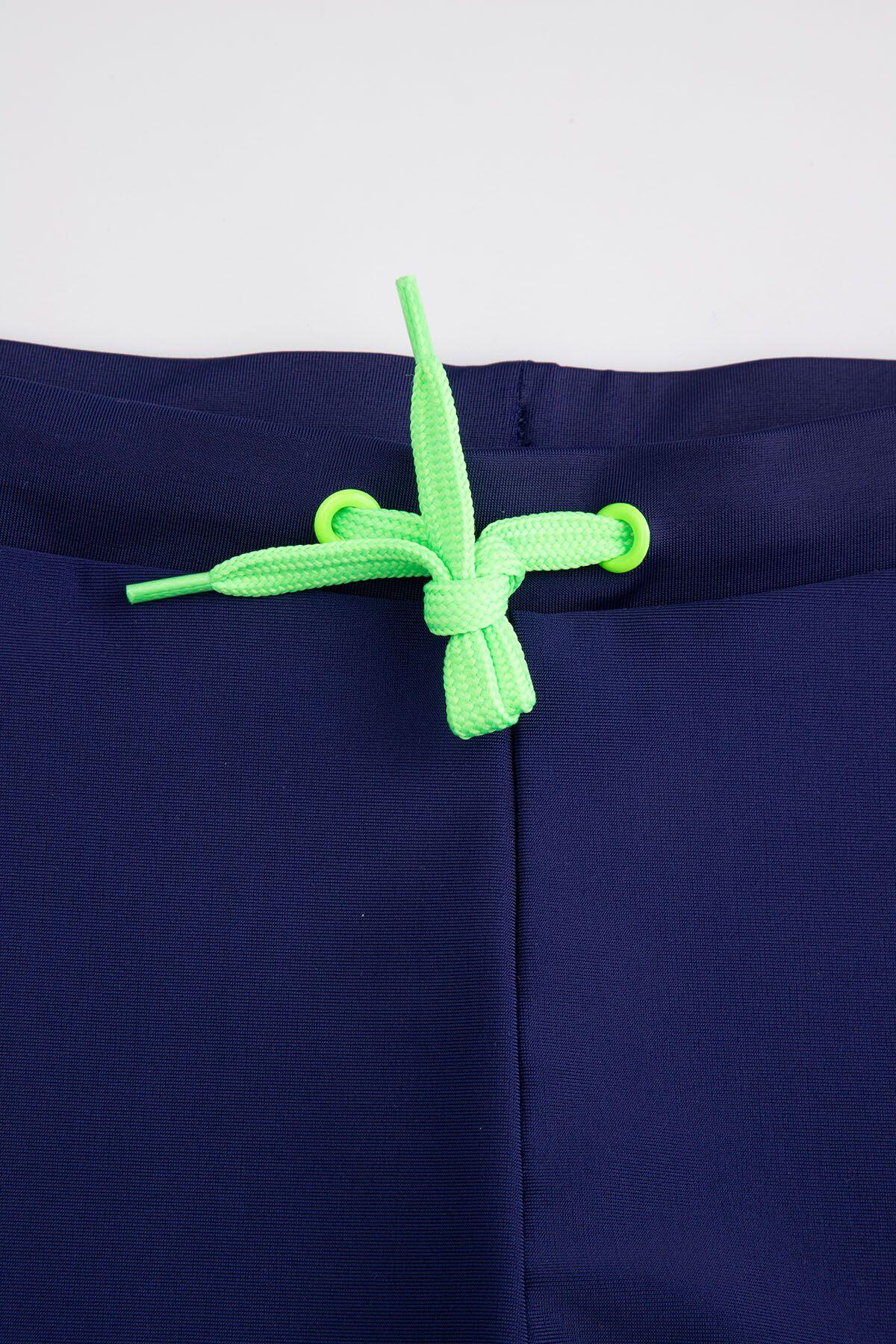 Zwemboxer voor jongens  WL6 marineblauw 3/4