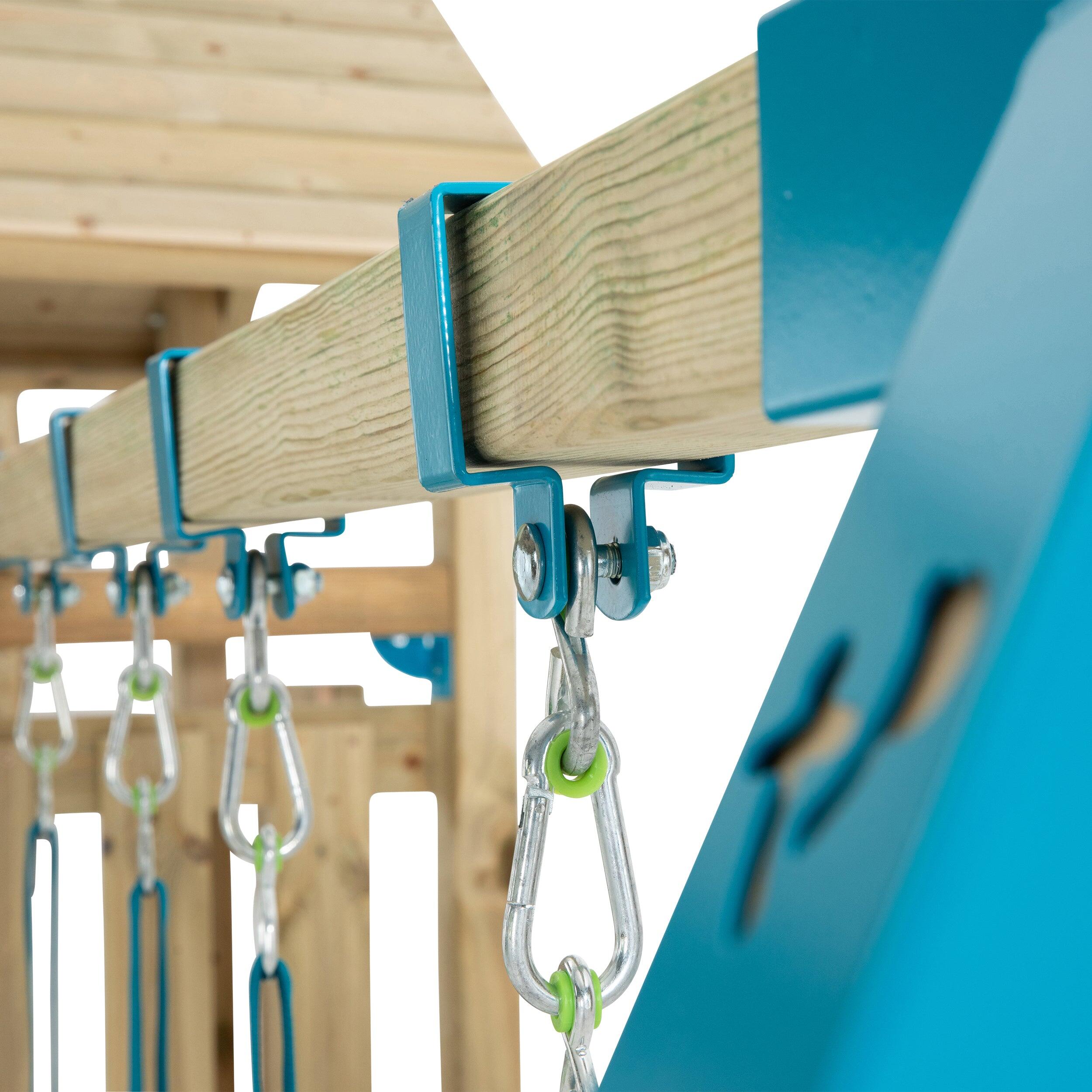 Bras de portique balançoire double avec sièges SKYWOOD bois FSC® 3/5