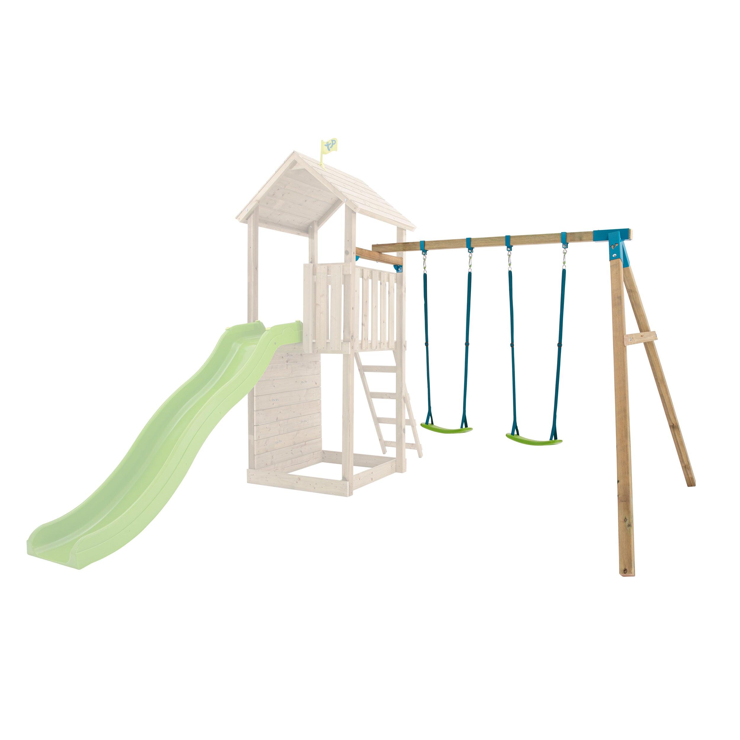 Bras de portique balançoire double avec sièges SKYWOOD bois FSC® 2/5