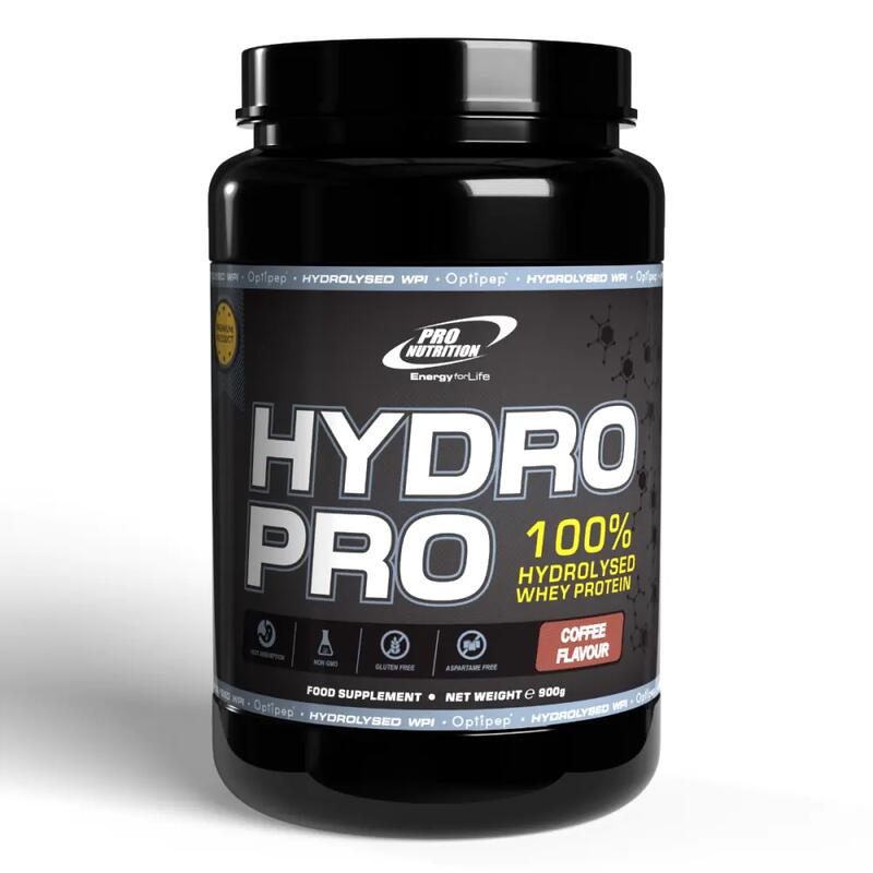 Hydro Pro - zer hidrolizat +86% proteine, Cafea, 900g