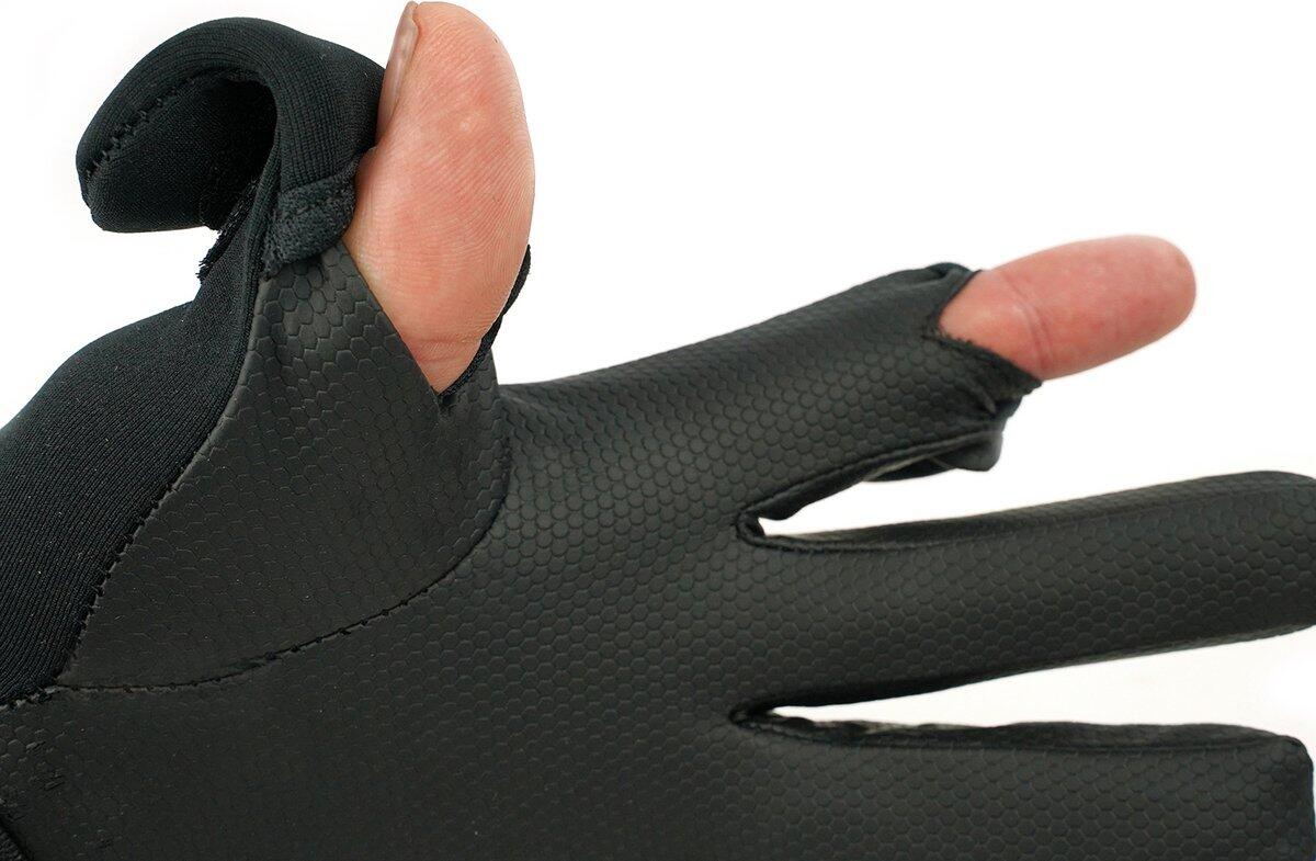 Gants néoprène noir M pouce et doigt ouverts 3/3