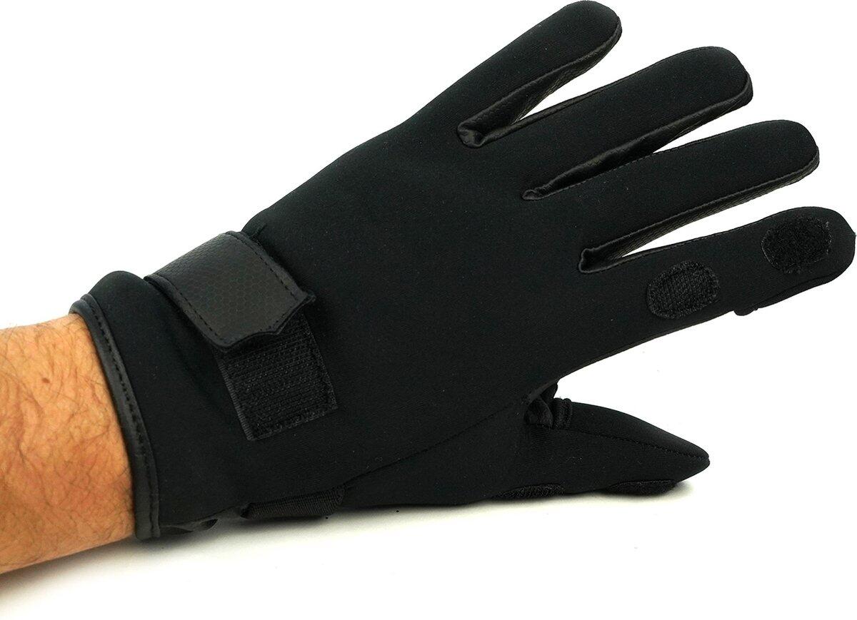 Gants néoprène noir M pouce et doigt ouverts 1/3